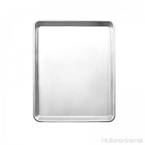 Excellante 18X13 Half Size Sheet Pan 18/8 Stainless Steel 20 Gauge Not Applicable - B01NBFDKTL